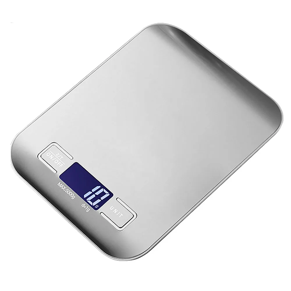 United DKS2333 digital køkkenvægt 5 kg / 1 g / husholdningsvægt i rustfrit stål / madvægt / vægt