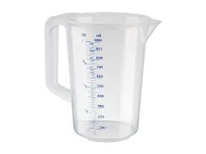 Målekande 1 liter med hank Ø120xH165 mm Polypropylen