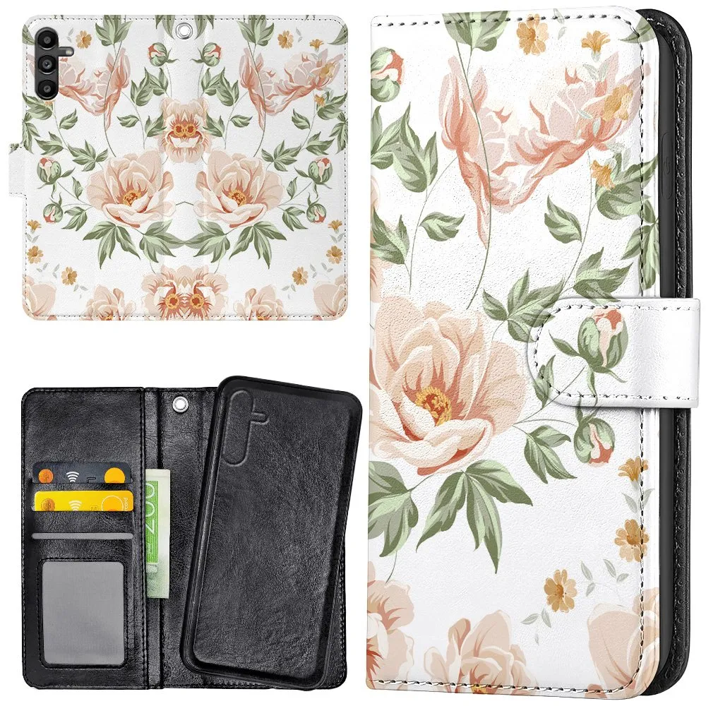 Samsung Galaxy S25 - Lommebok Deksel Blomstermønster