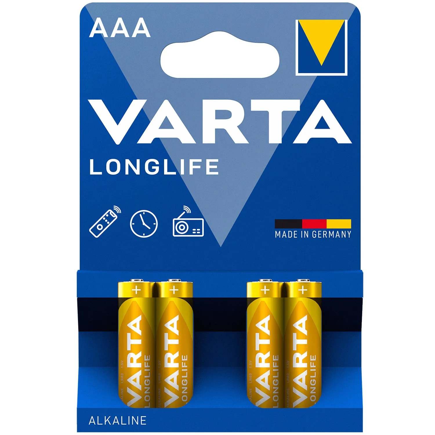 Longlife AAA / LR03 batteri 4-pakning