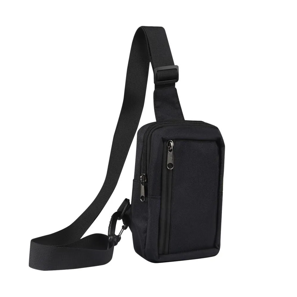 Bryst Skulderveske Vanntett nylon Skulderryggsekk Slyngkoffert