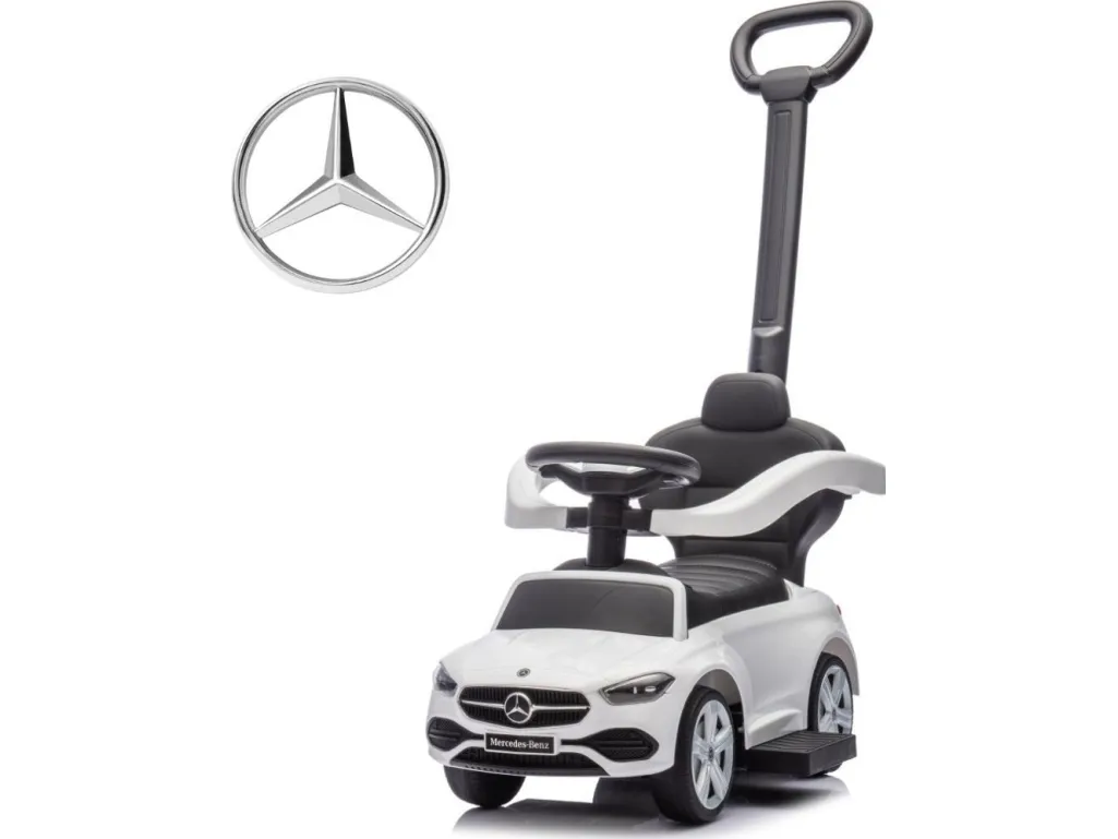 Milly Mally kjøretøy med håndtak MERCEDES C-Class White