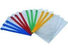 D. Rect veske A5 ZIPP BAG PVC med glidelås 00914