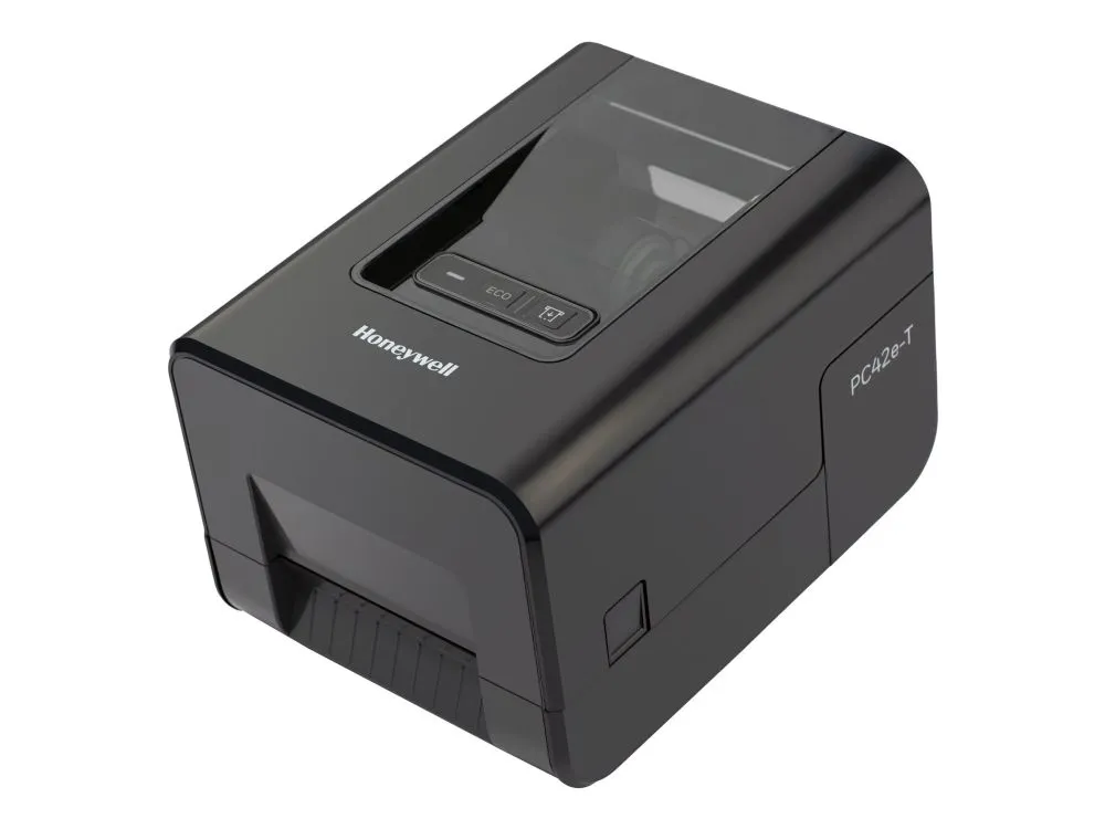 Honeywell PC42E-T - Etikettskriver - direktetermisk - Rull (11,4 cm) - 203 dpi - inntil 152.4 mm/sek - LAN, USB 2.0, USB 2.0 vert