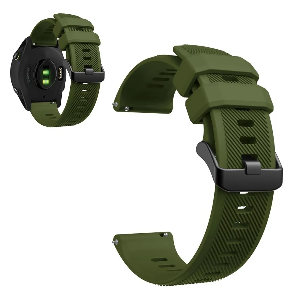 Garmin Forerunner 745 silikonarmbånd - Militærgrønn
