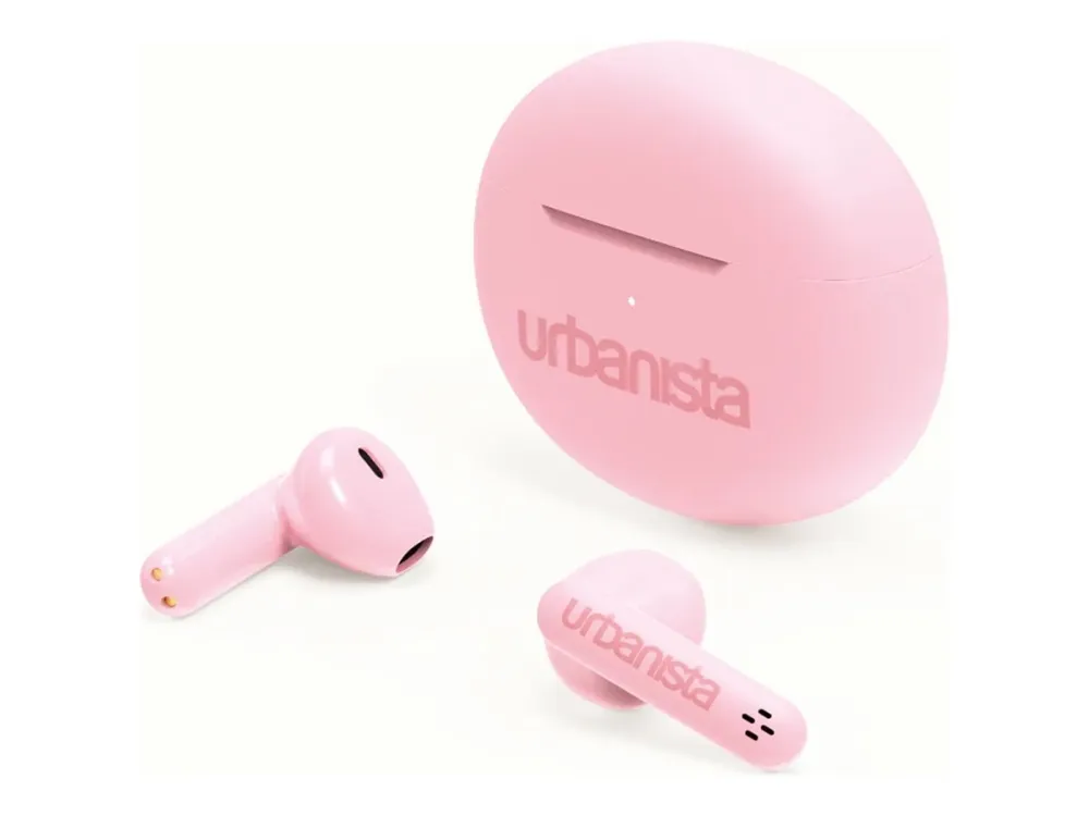 Urbanista Austin - True wireless-hodetelefoner med mikrofon - i øret - Bluetooth - blomsterrosa