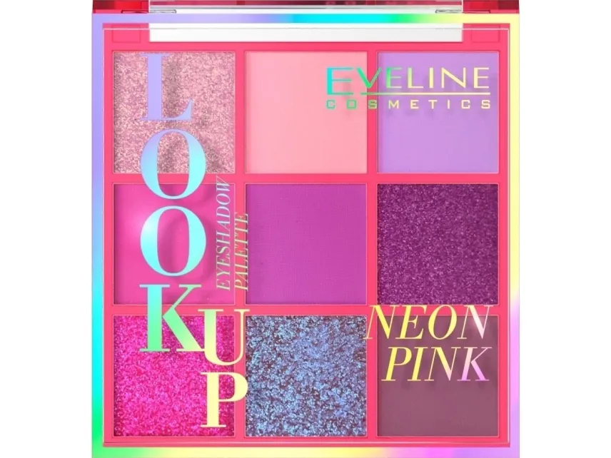 Eveline Look Up Neon Pink øjenskyggepalet 9 nuancer 10,8 g