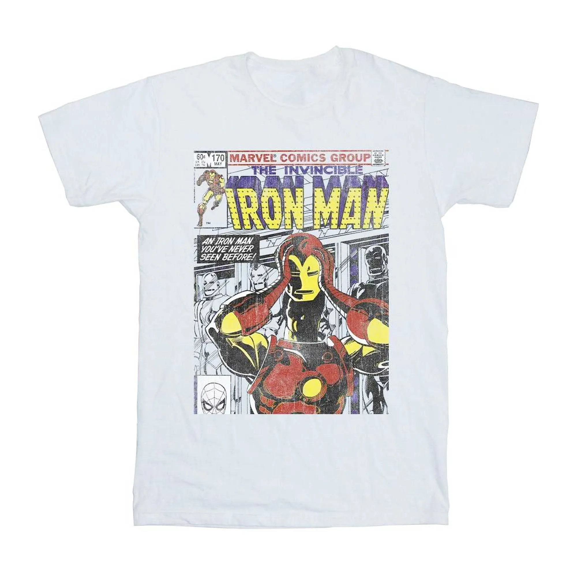 Marvel Mens Iron Man Head Gear Off T-Shirt