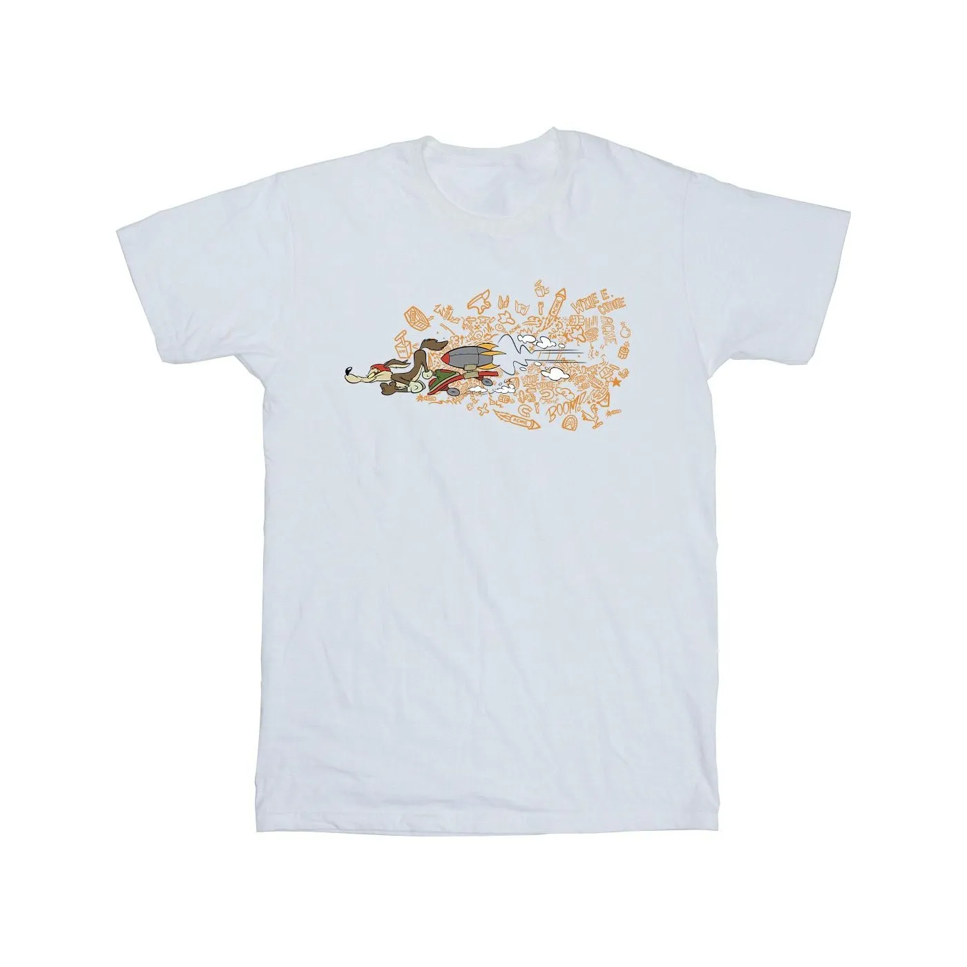 Looney Tunes Mens ACME Doodles Wile E Coyote T-Shirt