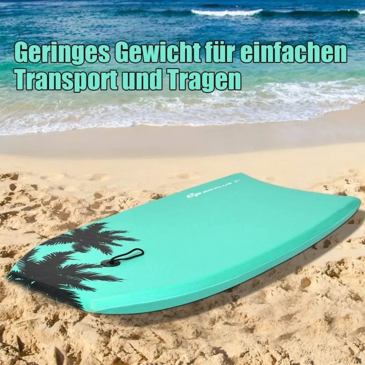 Bodyboard Surfebrett Sup-Board Svømmebrett Svømmebrett 94 x 47 x 5,5 cm Grønn