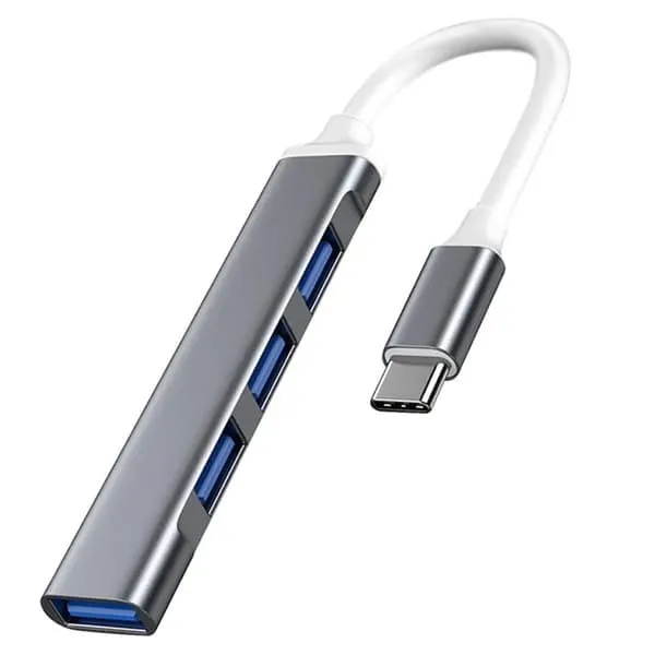 Kraftig 4-porters USB-C-HUB