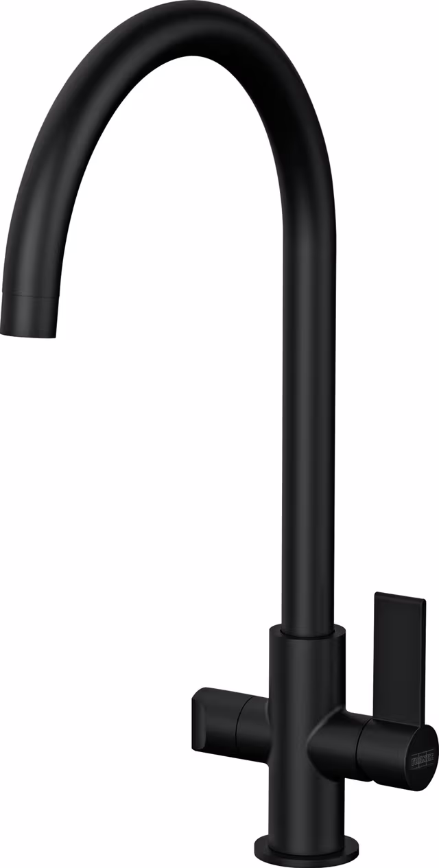 Franke Neptune J-model blandebatteri med ventil (sort)