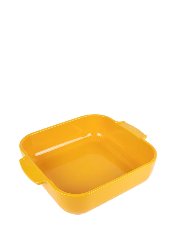 Peugeot Appolia Square oven dish 28 cm saffron yellow