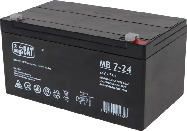 Triton gelbatteri 24V/7Ah til elektriske kjøretøy for barn (AKU.24V-7AH)
