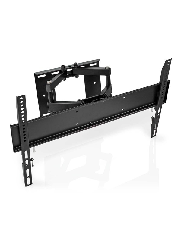 Nedis TVWM3551BK mounting kit - full-motion dual arm - for TV - black - Max 35 kg - recommended for 80"