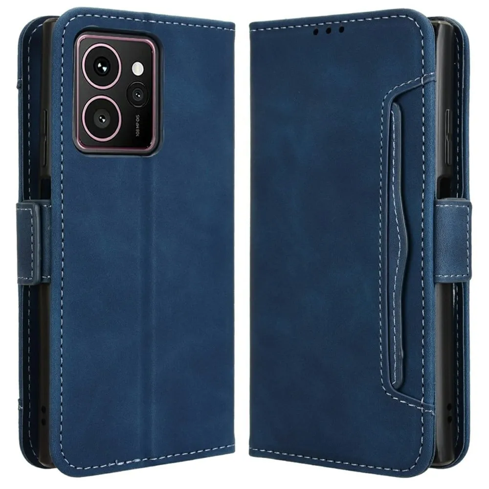 Lommebok-etui i moderne skinn-design HMD Skyline - Blå