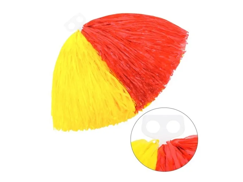 Pom pom rød og gul