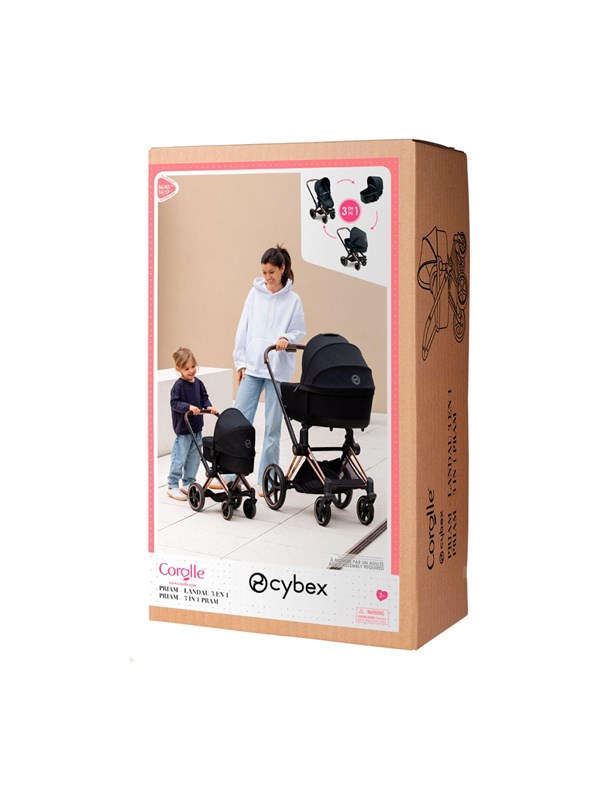 Corolle Cor. MGP 14/17" Cybex-3in1 Pram BLK
