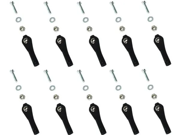 Famotec kulehode i plast/messing med innvendig gjenger M2 10 stk
