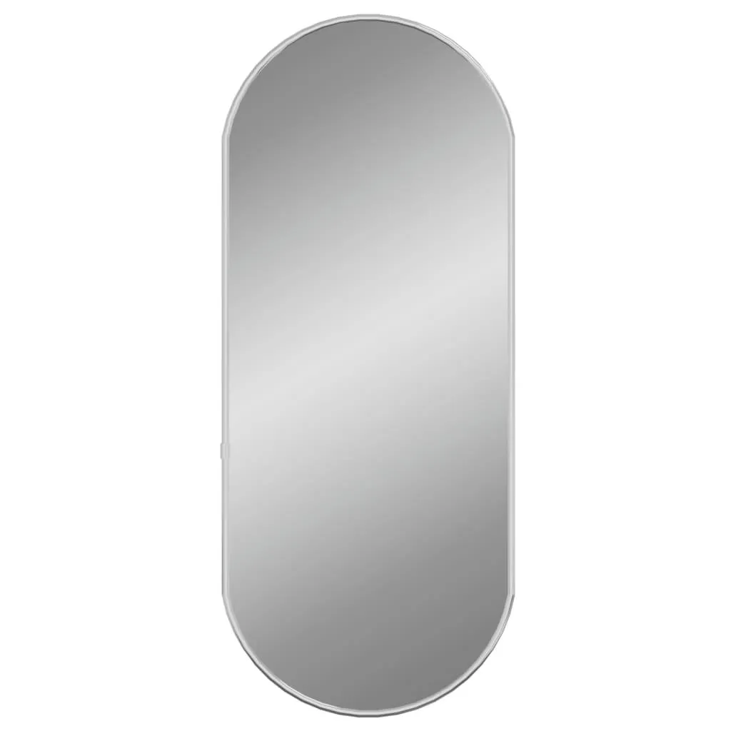 vidaXL Veggspeil sølv 60x25 cm oval