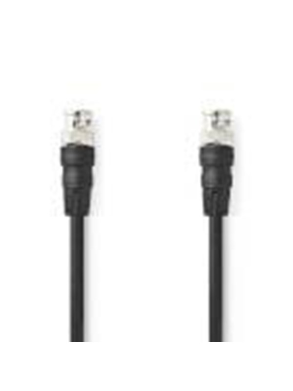Nedis BNC Video Cable | Nickel Plated | 75 Ohm | 5.00 m | Round | PVC | Black