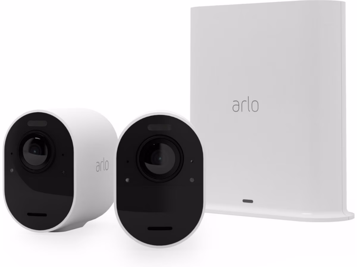 Arlo Ultra 2 utendørs overvåkningskamera 2pk (hvit)