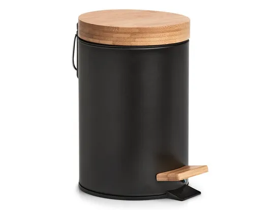 Zeller Present 18910, 3 l, Rund, Bamboo, Strykejern, Sort, Tre, Pedal, 16,8 cm