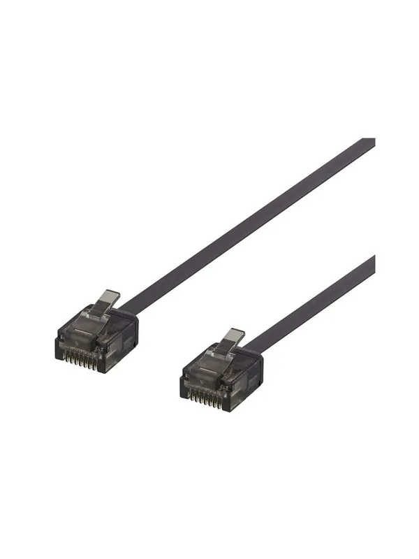 Deltaco patch cable - 1.5 m - black - Svart - 1meter
