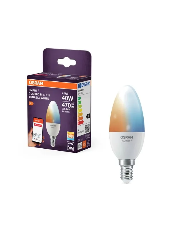 Osram SMART+ candle 470lm 4.9W/827-865 (40W) frosted E14 Zigbee