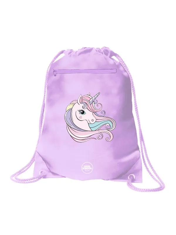 Tinka GYMBAG 34X45CM UNICORN LILLA  COOL SCHOOL