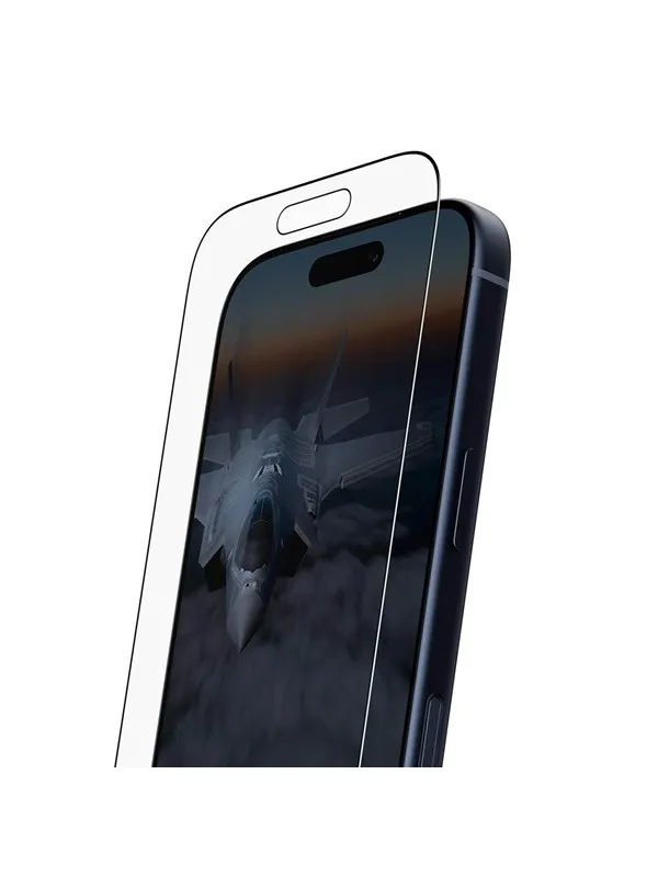 PanzerGlass Stealth Screen Protector w. Black Frame iPhone 17 Pro | Ultra-Wide Fit w. FASTFIT IN-A-BOX