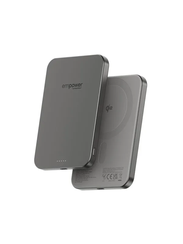 empower by PanzerGlass empower Bank | 5000mAh | Titanium Nødlader - Sølv - 5000 mAh
