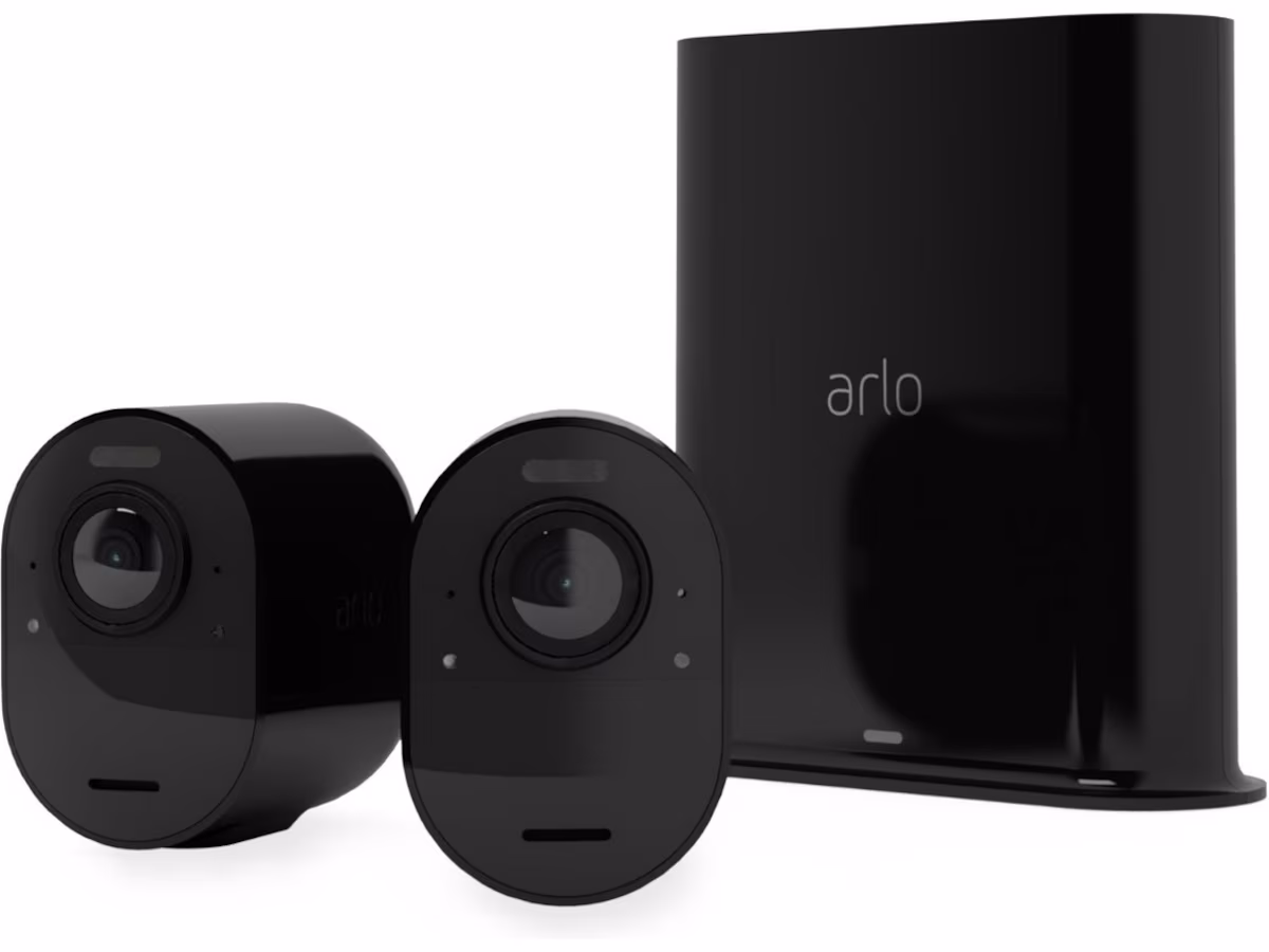 Arlo Ultra 2 utendørs overvåkningskamera 2pk (sort)