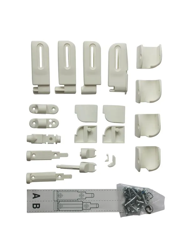 BabyDan Fittings for Elin/Flexi Fit Safety Gates wood white