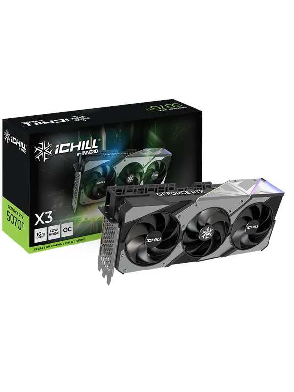 Inno3D GeForce RTX 5070 Ti iCHILL X3 - 16GB GDDR7 RAM - Grafikkort
