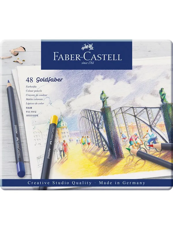 Faber-Castell Colour pencil Goldfaber tin of 48