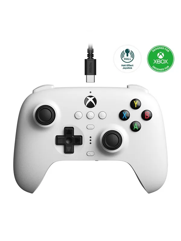 8BitDo Ultimate Wired Controller for Xbox (Hall Effect) - White - Wired Controller - Microsoft Xbox One