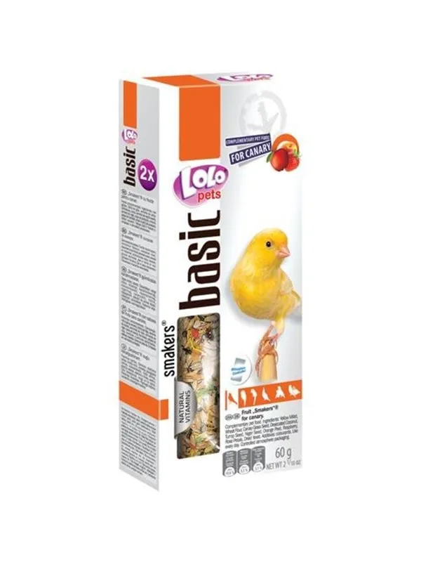 Lolo Pets 2xseed sticks canary with fruit