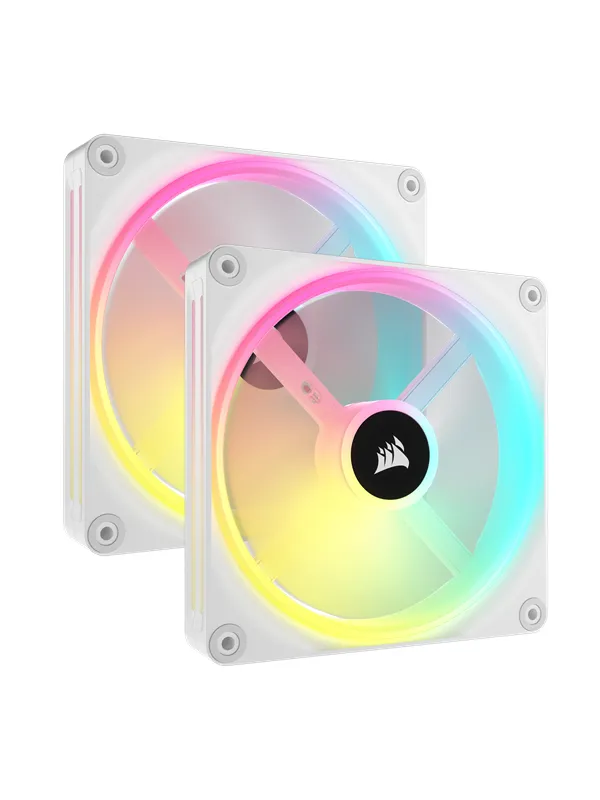 Corsair iCUE LINK QX140 RGB Starter Kit - White - Kabinettvifte - 140mm - Hvit med RGB-lys - 37 dBA