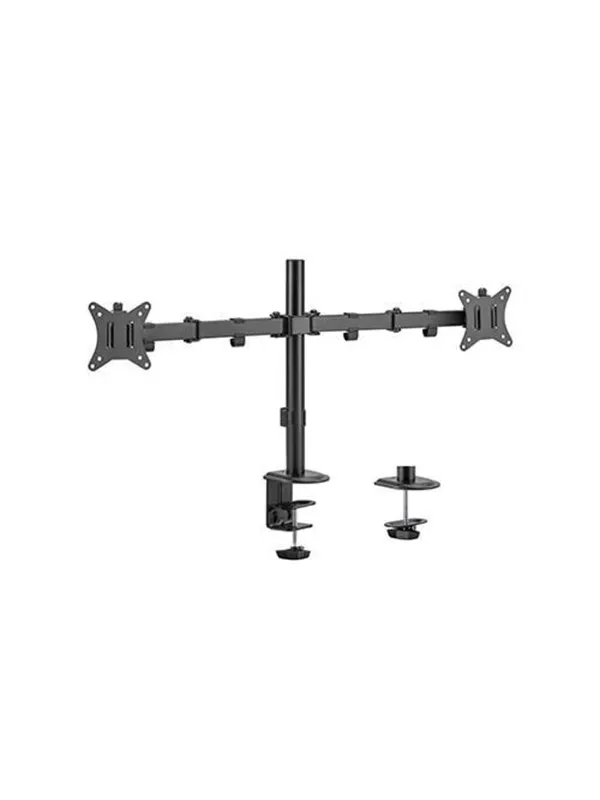 Gembird Monitor Arm Pole - Adjustable desk arm 2-displays 17"-32"