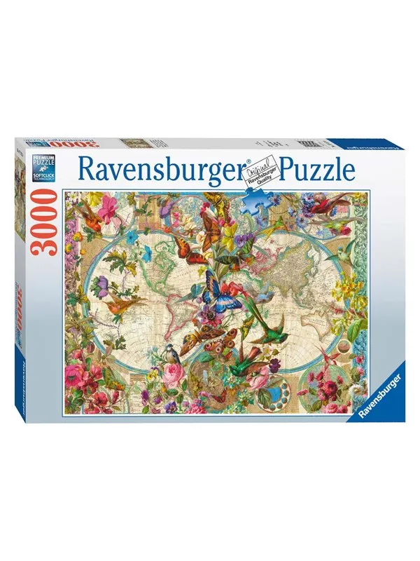 Ravensburger Flora & Fauna World Map 3000pcs