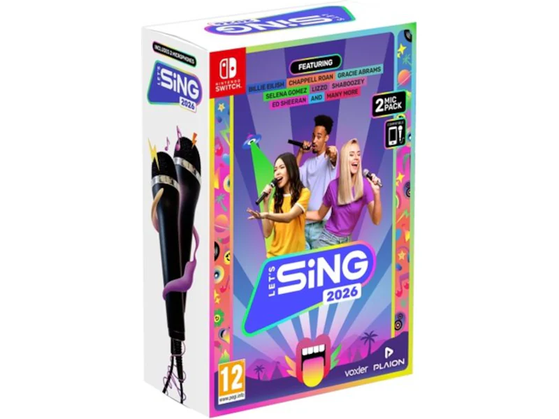 Let's Sing 2026 + 2 Microphones - Nintendo Switch - Musikk