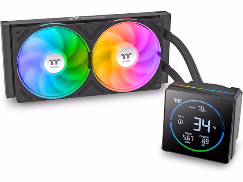 Thermaltake TH240-S V3 ARGB sync alt-i-ett-kjøler (sort)