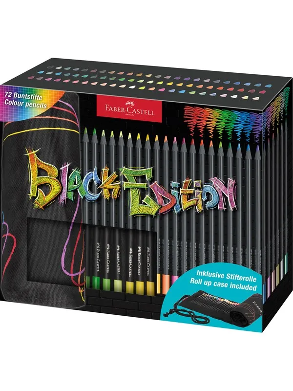 Faber-Castell Black Edition colour pencil roll