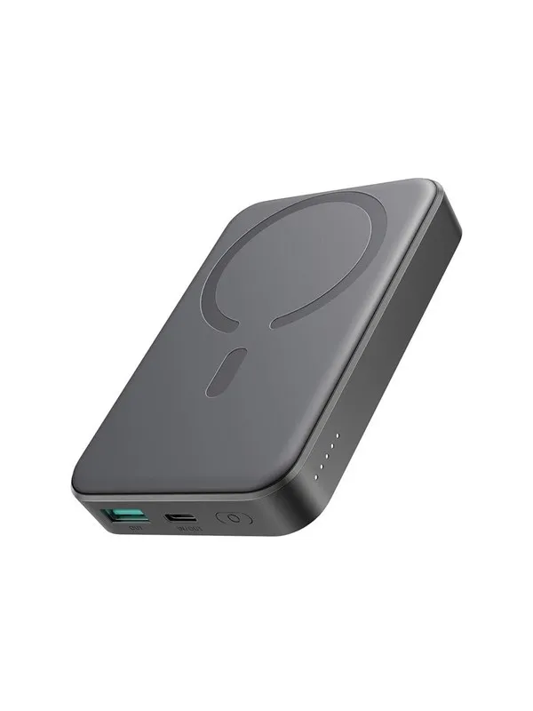 Joyroom Powerbank JR-W020 20W 10000mAh MagSafe + USB-C - USB-C cable 0.25m - black Nødlader - Svart - 10000 mAh