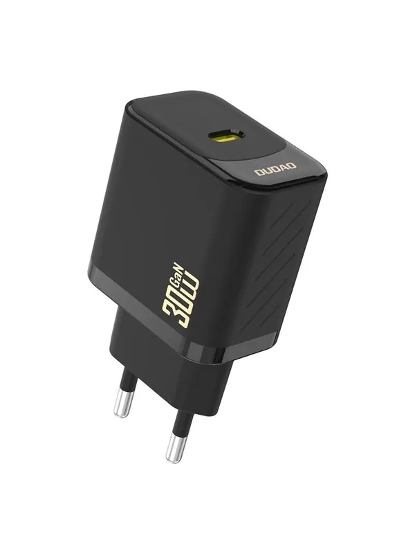 Dudao A27P 30W PD GaN USB-C Wall Charger - Black