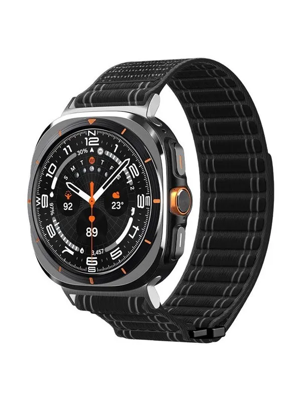 Spigen Fabric Band (hook-and-loop) - black - Samsung Galaxy Watch Ultra 47mm