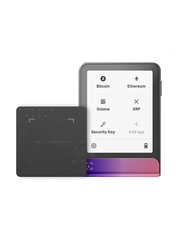 Ledger Flex Crimson Magenta Crypto Hardware Wallet with Recovery Key