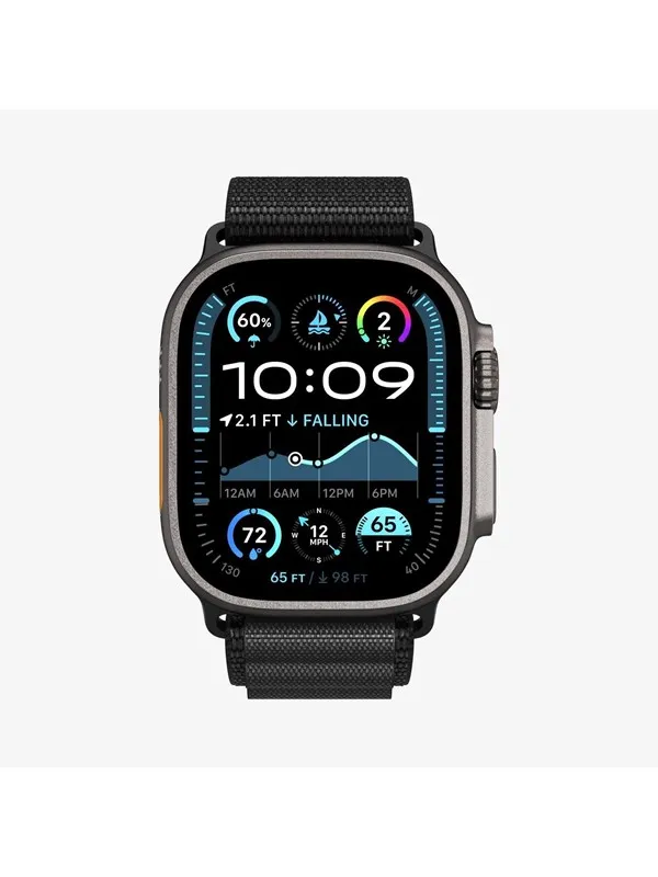Spigen Fabric Band (hook) - black - Apple Watch 49mm/46mm/45mm/44mm