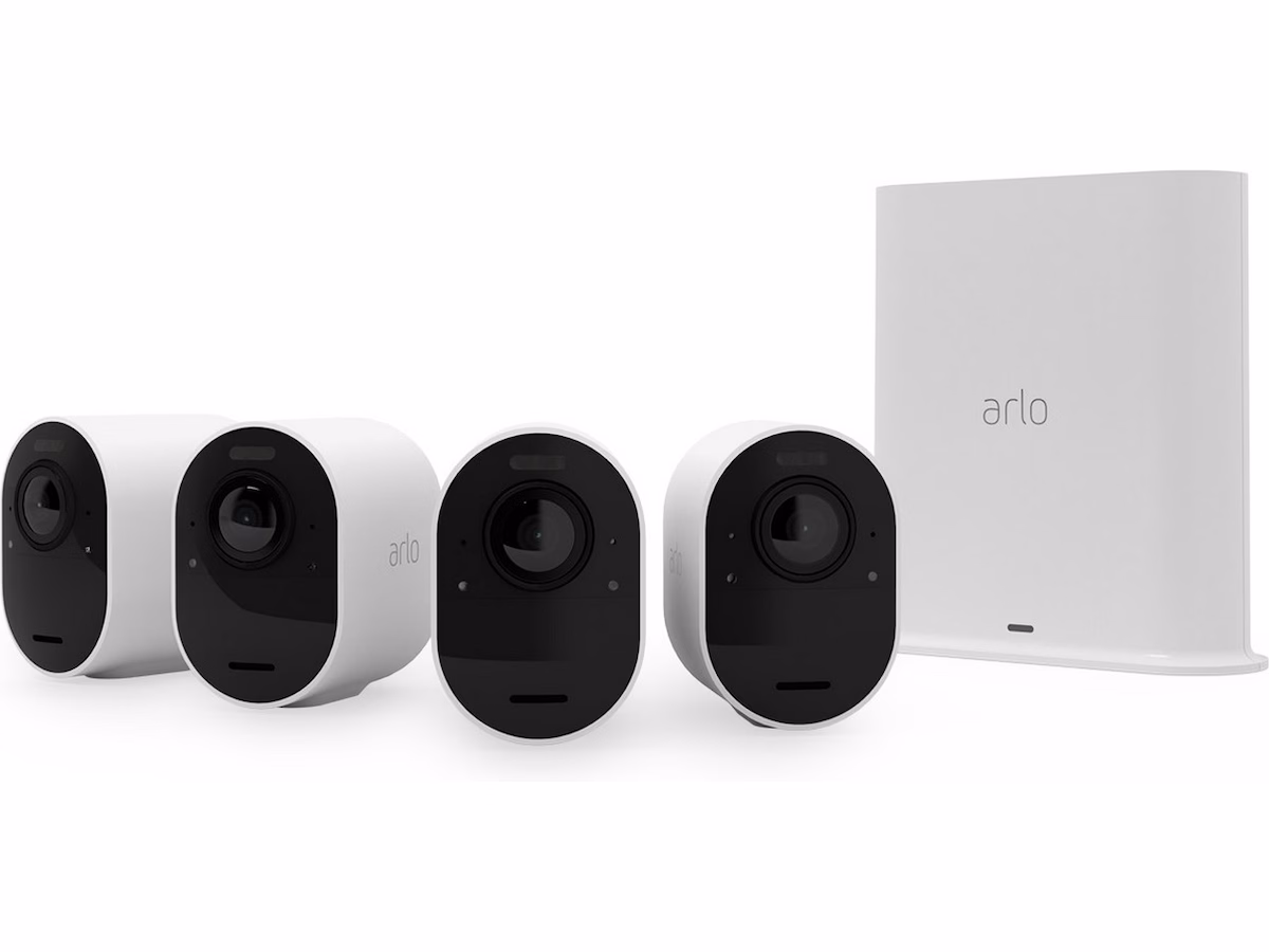 Arlo Ultra 2 utendørs overvåkningskamera 4pk (hvit)